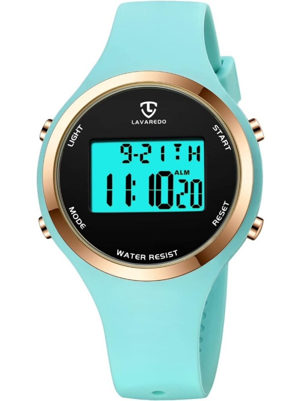 Women's Green Quartz Chronograph Waterproof Outdoor Sport Digital Classic Watch